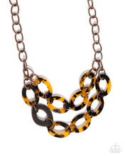 Load image into Gallery viewer, Paparazzi Patterned Presto - Copper Necklace
