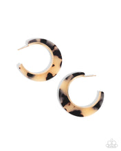 Load image into Gallery viewer, Paparazzi Patterned Promotion - Brown Earrings
