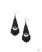 Load image into Gallery viewer, Paparazzi Opera Stage - Black Earrings
