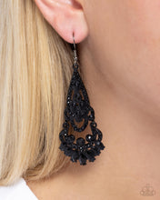 Load image into Gallery viewer, Paparazzi Opera Stage - Black Earrings
