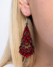 Load image into Gallery viewer, Paparazzi Opera Stage - Red Earrings
