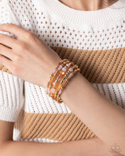 Load image into Gallery viewer, Paparazzi Seasoned Stack - Orange Bracelet
