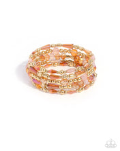 Load image into Gallery viewer, Paparazzi Seasoned Stack - Orange Bracelet
