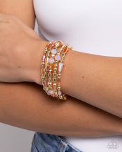 Load image into Gallery viewer, Paparazzi Seasoned Stack - Orange Bracelet
