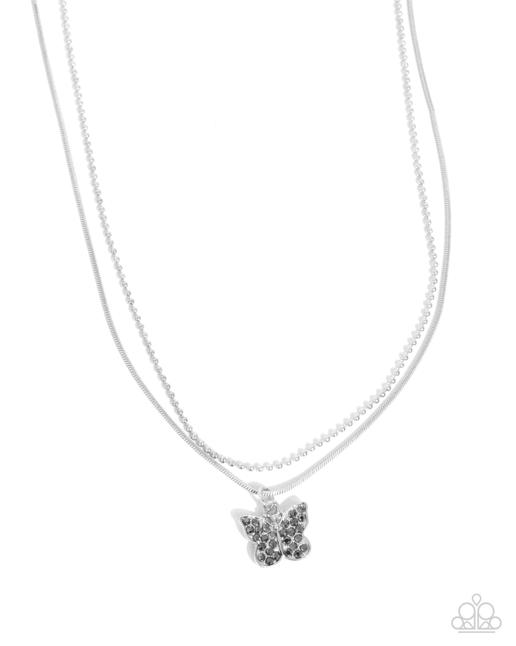 Paparazzi Adorable Ascension - Silver Necklace