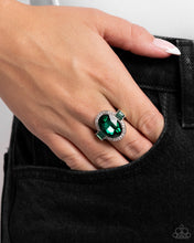 Load image into Gallery viewer, Paparazzi Stubborn Shimmer - Green Ring
