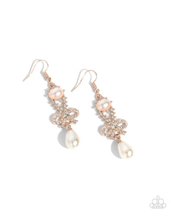 Paparazzi Alluring Advocate - Rose Gold Earrings