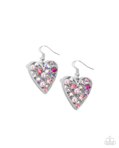 Paparazzi Unbelievable Shimmer - Pink Earrings