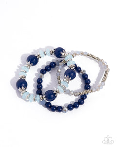 Paparazzi Flashy Frugality - Blue Bracelet