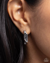 Load image into Gallery viewer, Paparazzi Warped Welcome - Black Earrings
