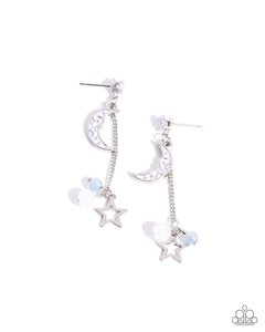 Paparazzi Astral Admiration - Blue Earrings