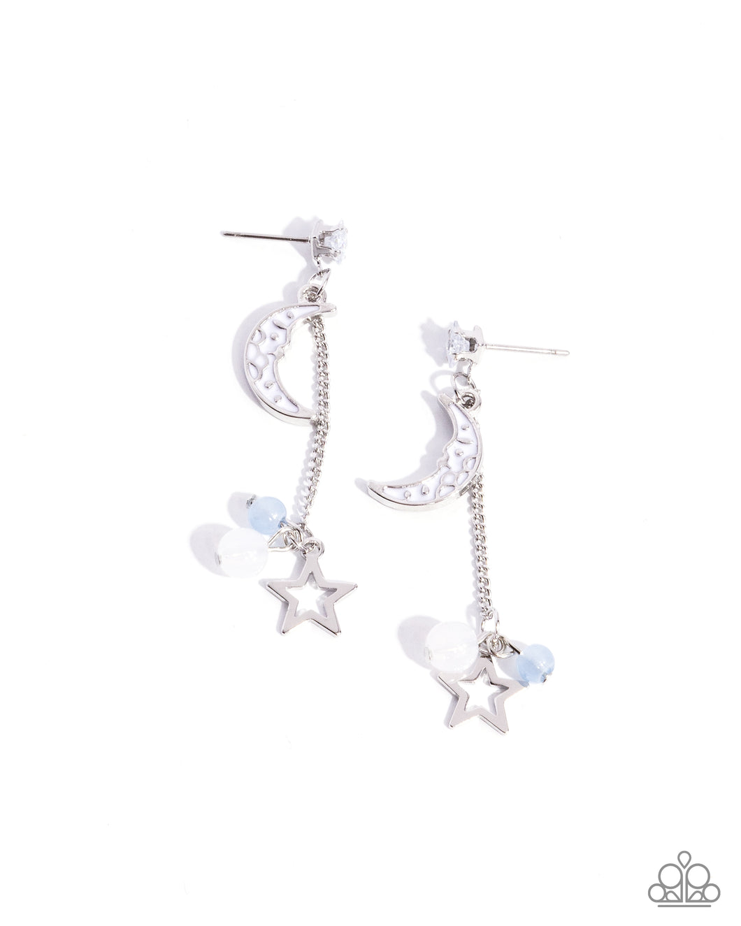 Paparazzi Astral Admiration - Blue Earrings