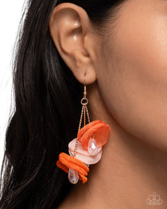 Paparazzi Wonderland Welcome - Orange Earrings