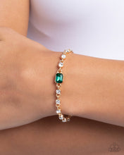 Load image into Gallery viewer, Paparazzi Fitted Fidelity - Green Bracelet
