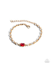 Load image into Gallery viewer, Paparazzi Fitted Fidelity - Red Bracelet
