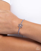 Load image into Gallery viewer, Paparazzi Snow Angel Shimmer - Blue Bracelet
