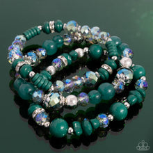 Load image into Gallery viewer, Paparazzi Complimentary Chic - Green Bracelet
