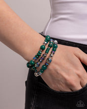 Load image into Gallery viewer, Paparazzi Complimentary Chic - Green Bracelet
