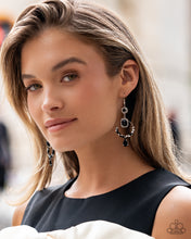 Load image into Gallery viewer, Paparazzi Point Me in the BRIGHT Direction - Black Earrings
