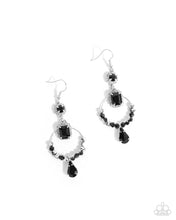 Load image into Gallery viewer, Paparazzi Point Me in the BRIGHT Direction - Black Earrings
