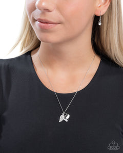 Paparazzi Keep it LEAF - White Necklace