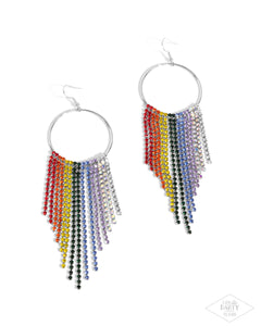 Paparazzi Streamlined Shimmer - Multi Earrings