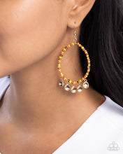Load image into Gallery viewer, Paparazzi Teardrop Title - Orange Earrings
