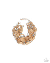 Load image into Gallery viewer, Paparazzi Hammered Helm - Gold Bracelet
