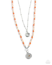 Load image into Gallery viewer, Paparazzi Daring Degree - Orange Necklace
