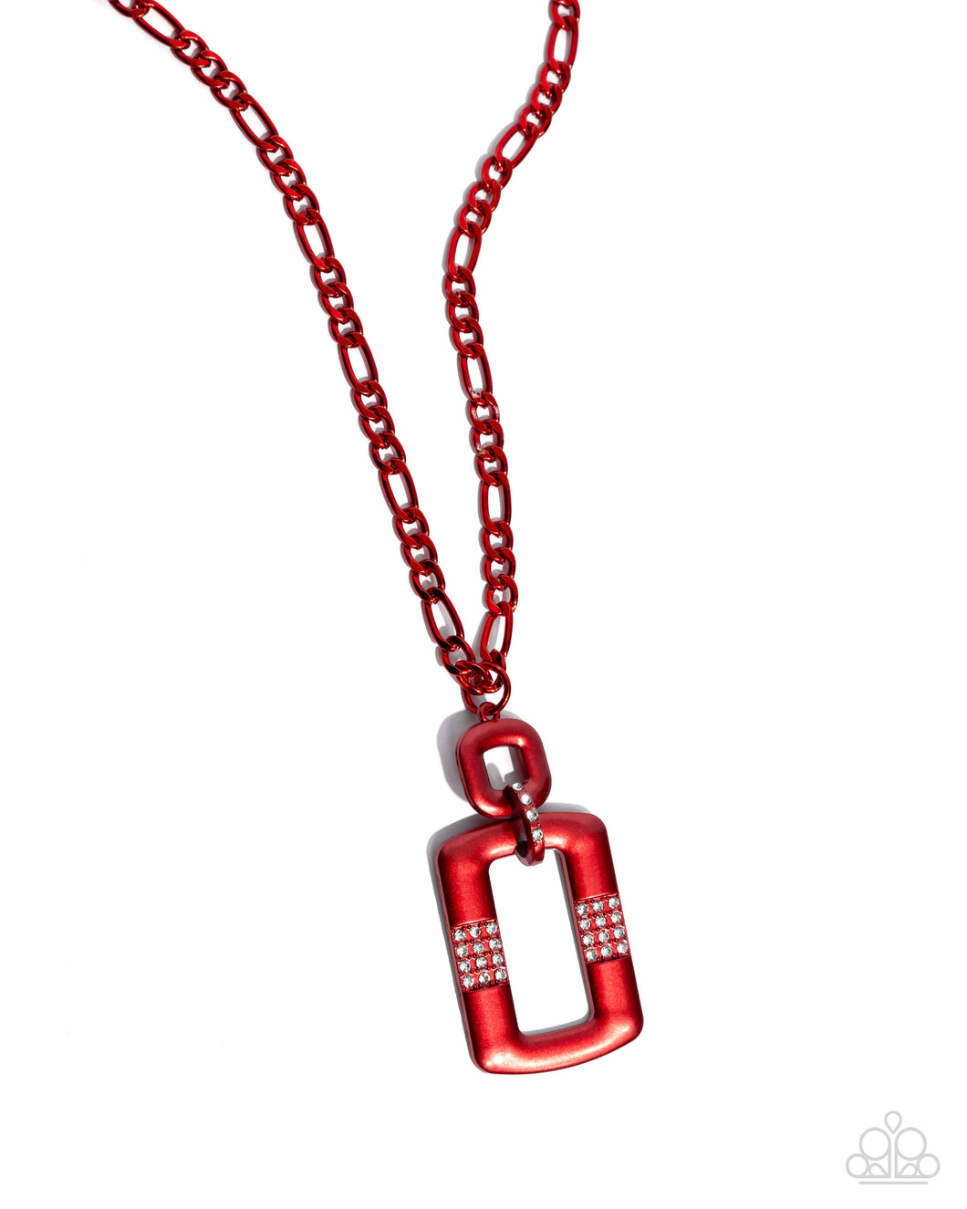 Paparazzi Metallic Movement - Red Necklace