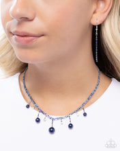 Load image into Gallery viewer, Paparazzi Shimmery Safeguard - Blue Necklace
