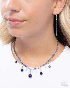 Paparazzi Shimmery Safeguard - Blue Necklace