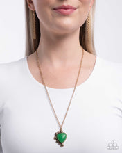 Load image into Gallery viewer, Paparazzi Something So BRIGHT - Green Necklace
