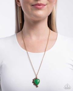 Paparazzi Something So BRIGHT - Green Necklace