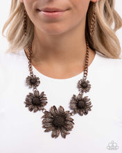 Load image into Gallery viewer, Paparazzi Sunflower Spring - Copper Necklace
