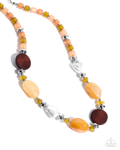 Paparazzi Colorful Century - Orange Necklace
