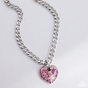 Paparazzi Ardent Affection - Pink Necklace