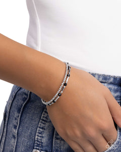 Paparazzi Publicity Pizzazz - Black Bracelet