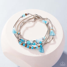 Load image into Gallery viewer, Paparazzi Coiled Color - Blue Bracelet
