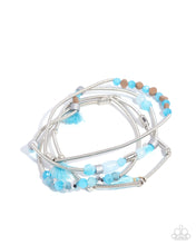 Load image into Gallery viewer, Paparazzi Coiled Color - Blue Bracelet
