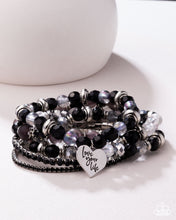 Load image into Gallery viewer, Paparazzi Optimistic Opulence - Black Bracelet
