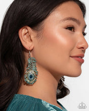 Load image into Gallery viewer, Paparazzi Prized Peacock - Green Earrings
