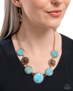 Paparazzi Gentle Glam - Blue Necklace