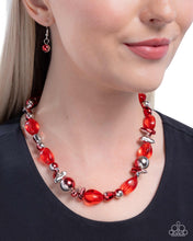 Load image into Gallery viewer, Paparazzi Mutual Mirage - Red Necklace
