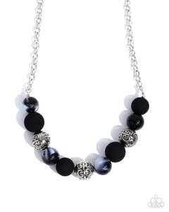 Paparazzi Bewitching Texture - Black Necklace