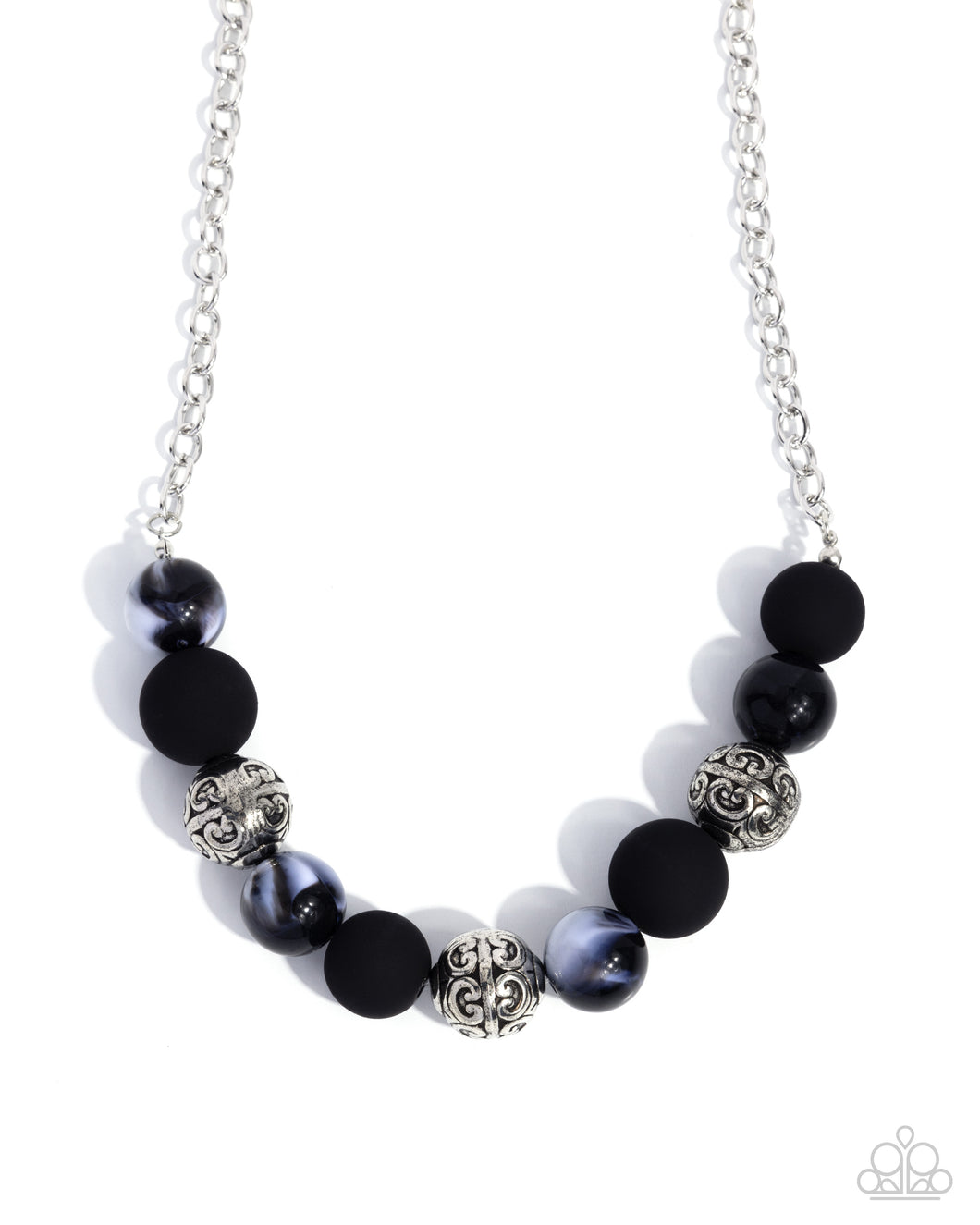 Paparazzi Bewitching Texture - Black Necklace