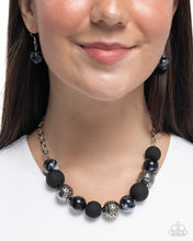 Load image into Gallery viewer, Paparazzi Bewitching Texture - Black Necklace
