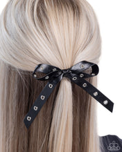 Load image into Gallery viewer, Paparazzi Generous Grommets - Black Hair Accessory
