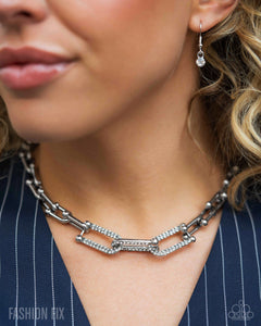 Paparazzi Adorably Amped Up - White Necklace