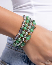 Load image into Gallery viewer, Paparazzi Supervisory Stack - Green Bracelet
